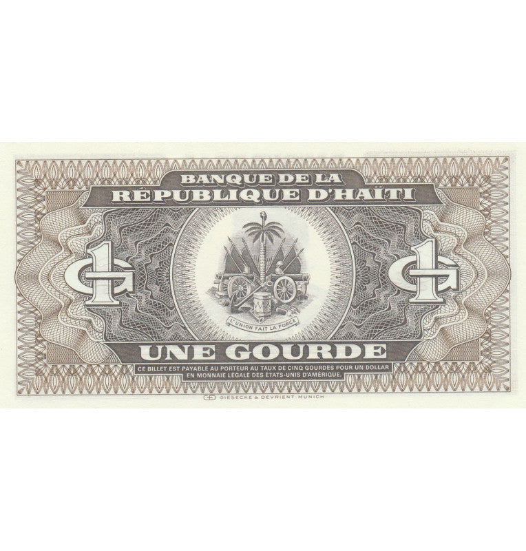 Haití 1 Gourde 1987 Pick 245
